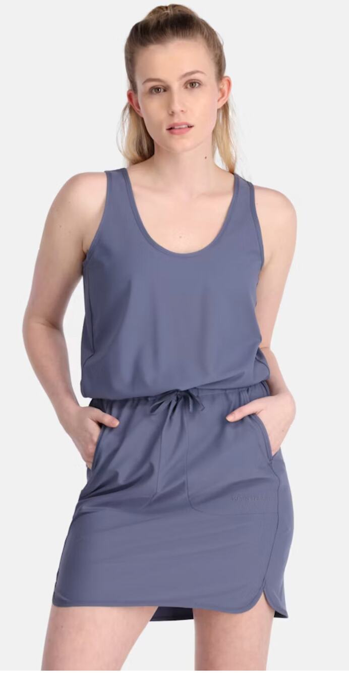 Kari Traa Ruth Tankdress Sleeveless Womens Small Moon Blue New Mini Dress